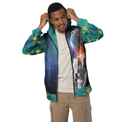 Flower of Life Space Cadet Men’s windbreaker