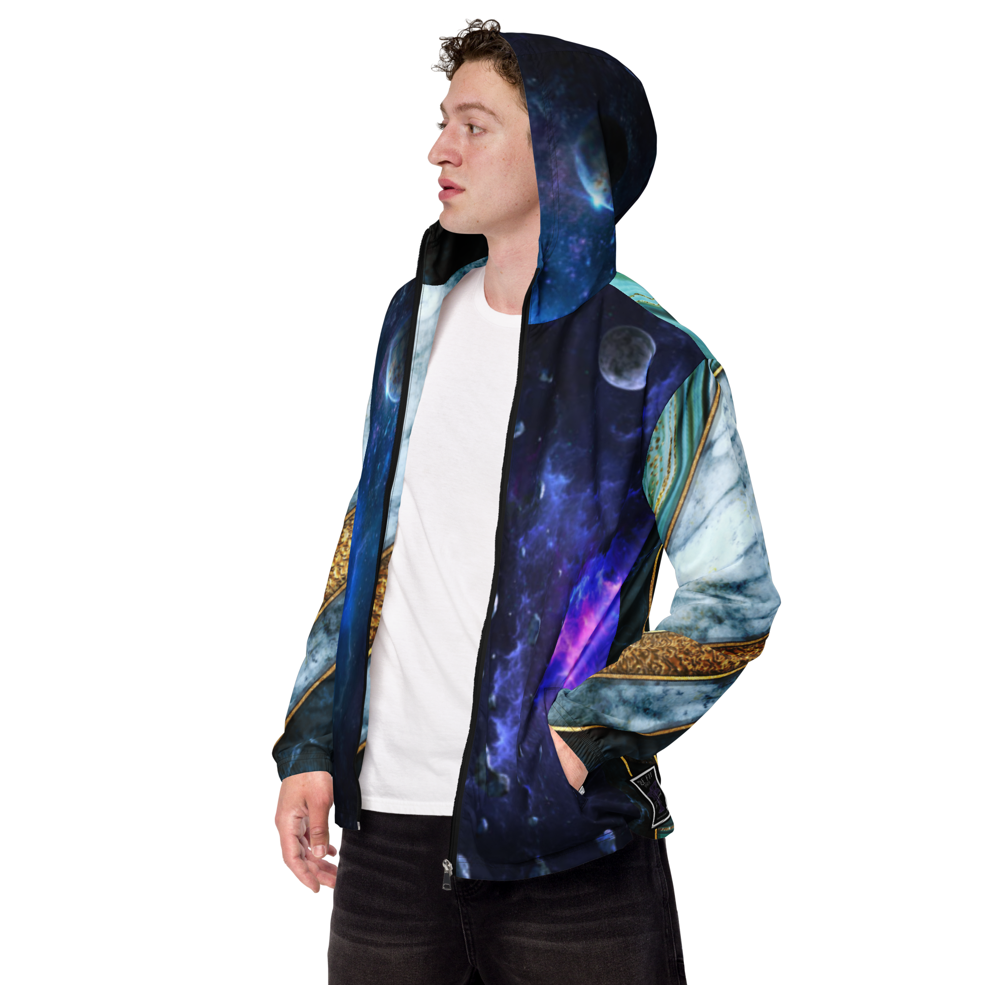 Starry-way To Heaven Men’s windbreaker