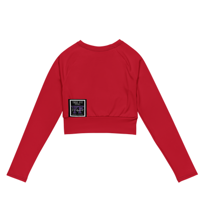 The Fuck Recycled long-sleeve crop top