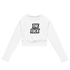 The Fuck Recycled long-sleeve crop top