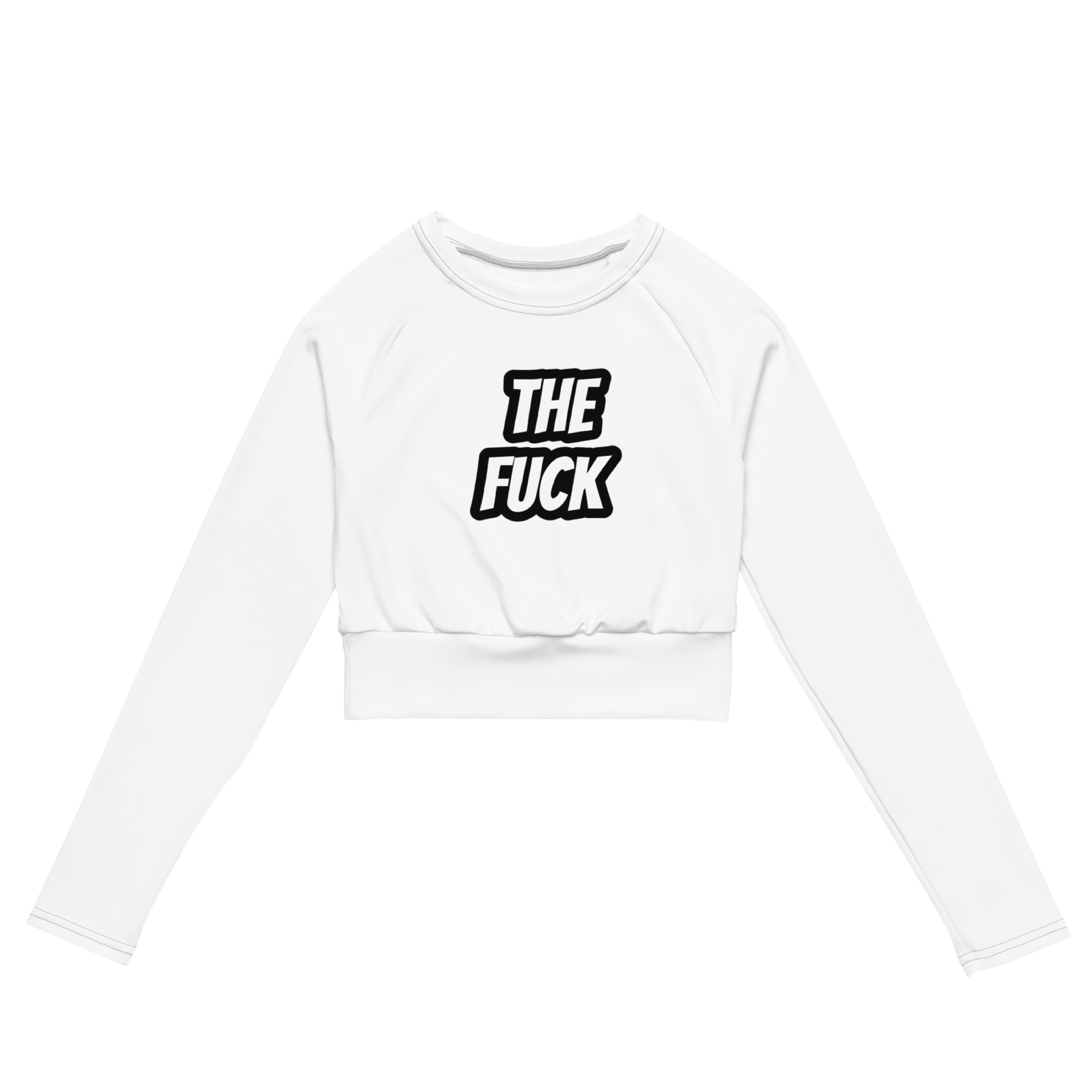 The Fuck Recycled long-sleeve crop top