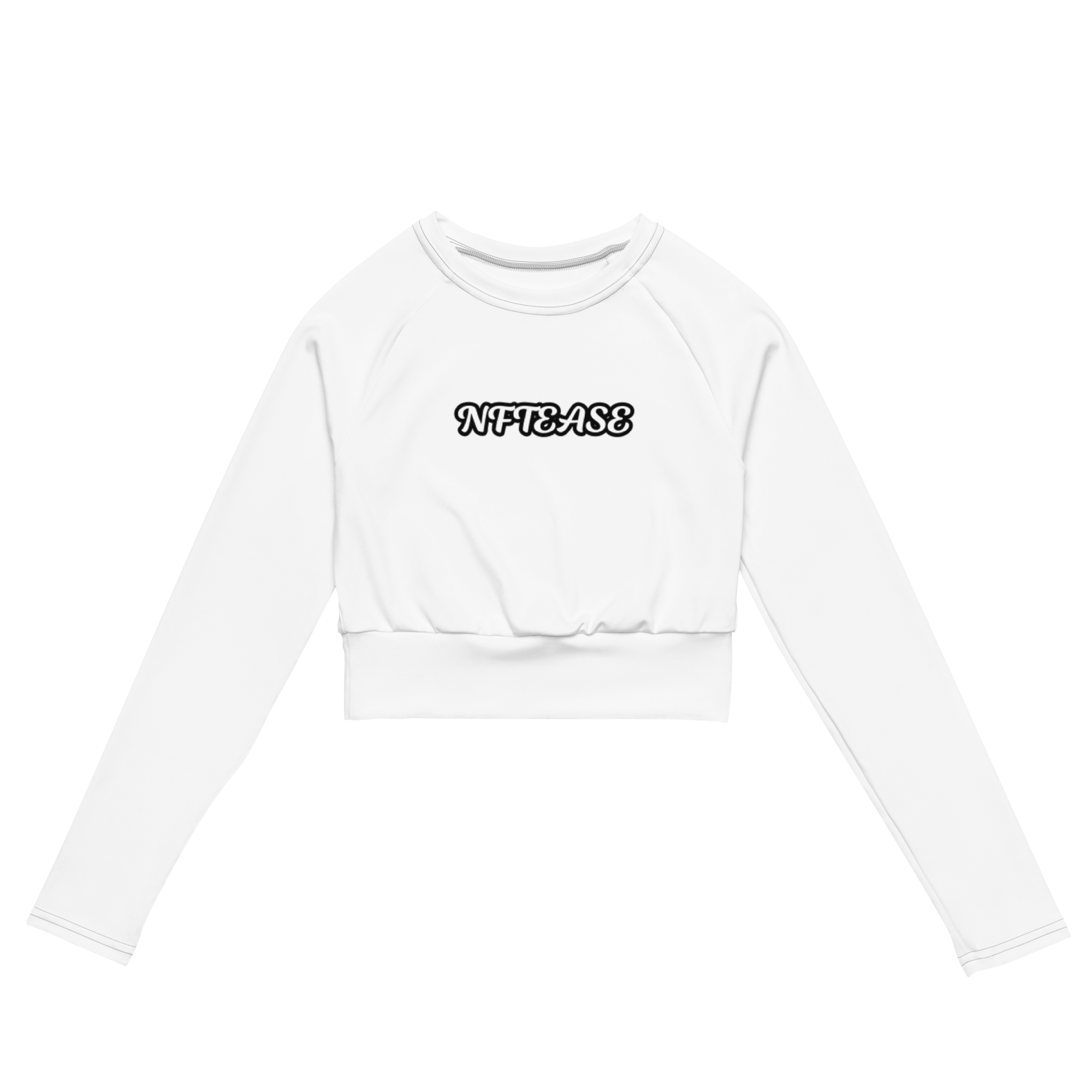 NFTEASE Recycled long-sleeve crop top