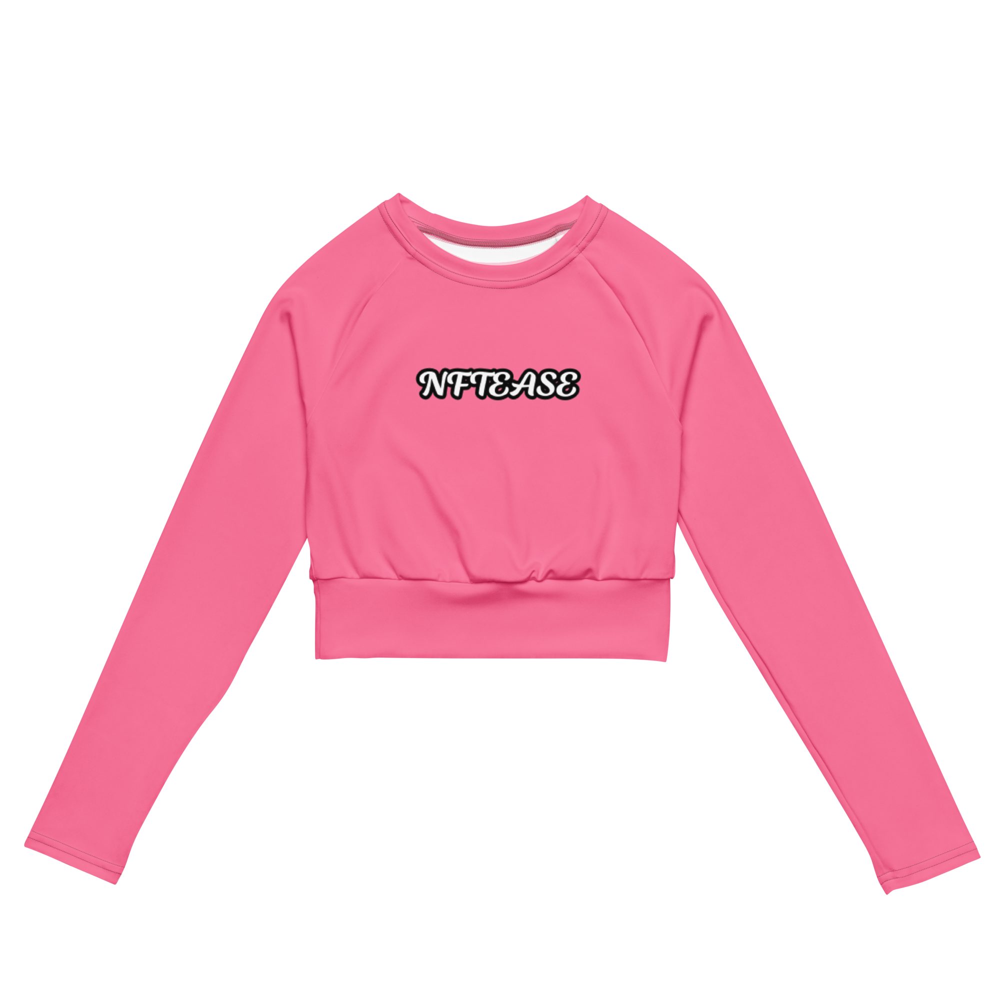 NFTEASE Recycled long-sleeve crop top