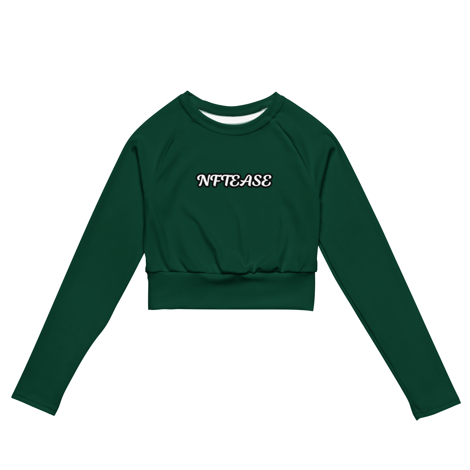 NFTEASE Recycled long-sleeve crop top