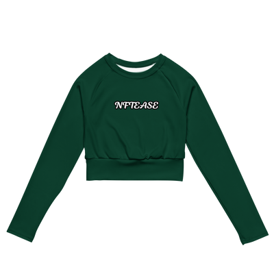 NFTEASE Recycled long-sleeve crop top