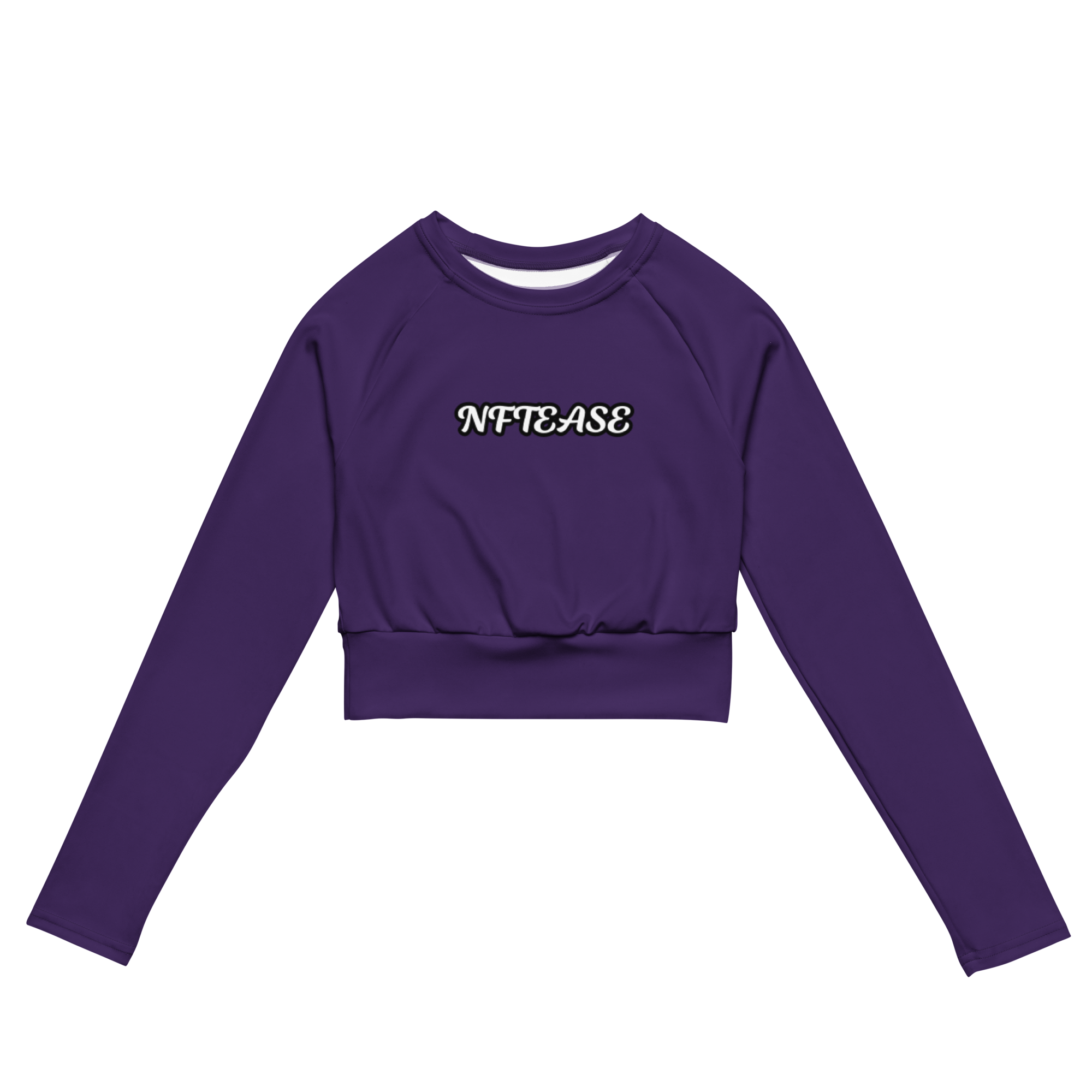 NFTEASE Recycled long-sleeve crop top