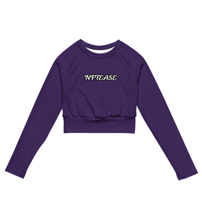 NFTEASE Recycled long-sleeve crop top