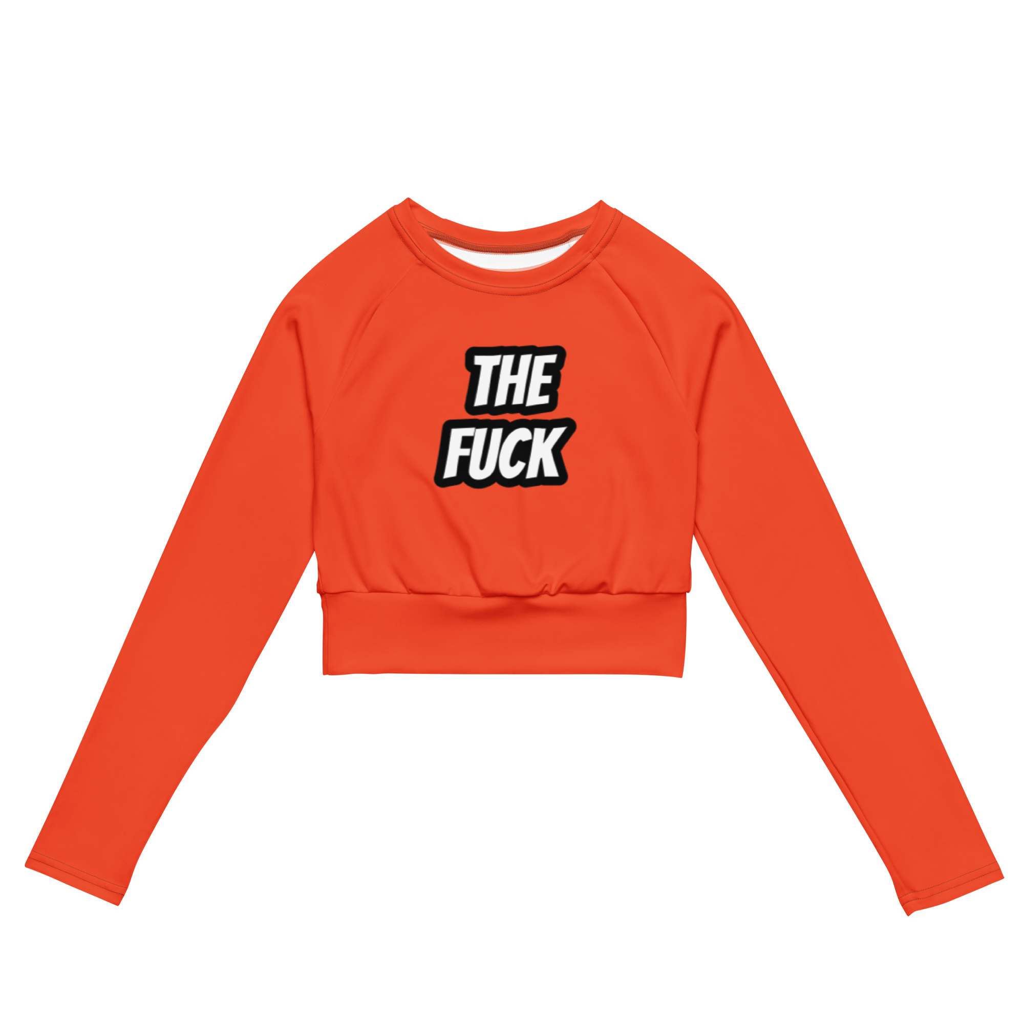 The Fuck Recycled long-sleeve crop top