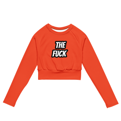 The Fuck Recycled long-sleeve crop top