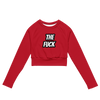 The Fuck Recycled long-sleeve crop top