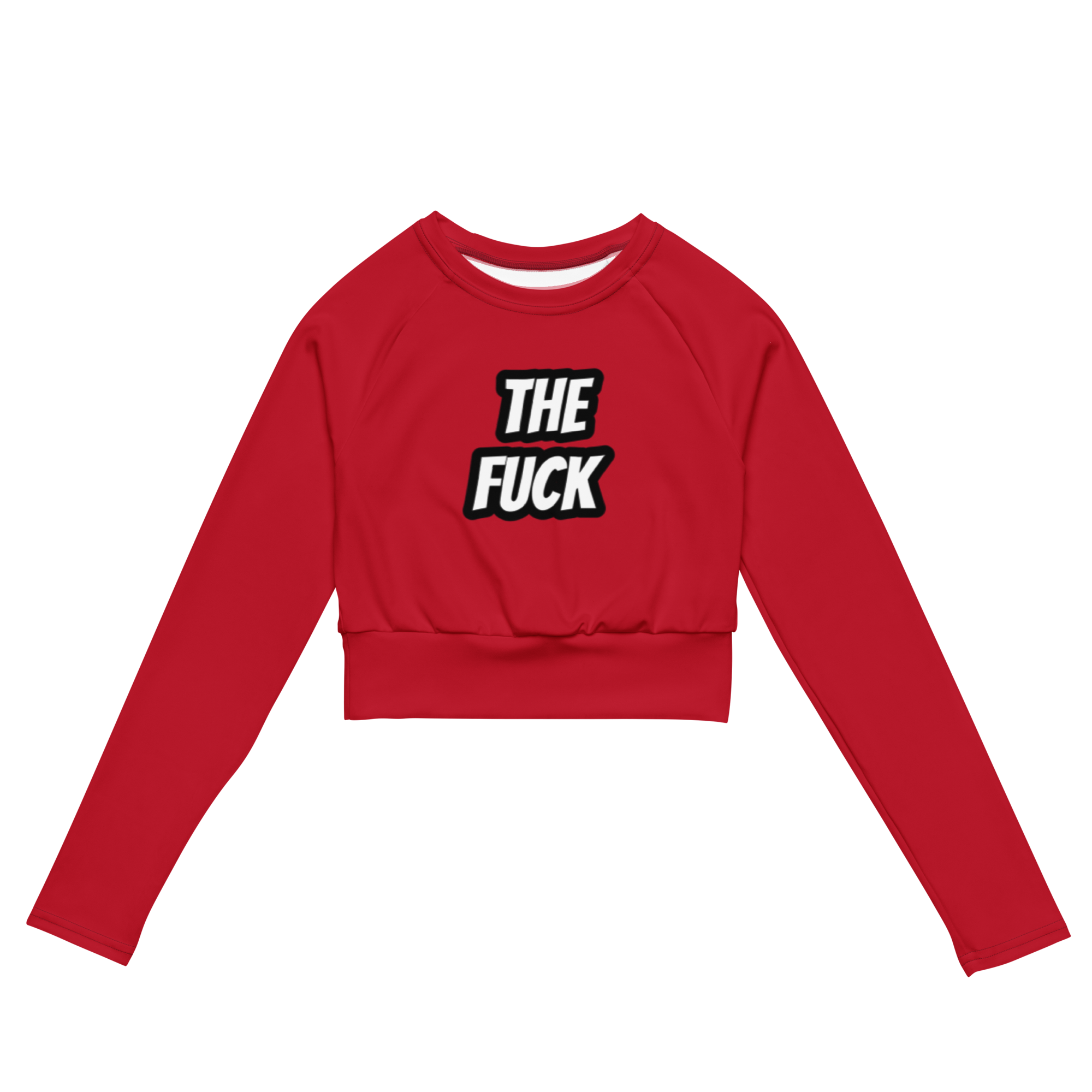 The Fuck Recycled long-sleeve crop top