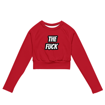 The Fuck Recycled long-sleeve crop top