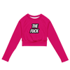 The Fuck Recycled long-sleeve crop top