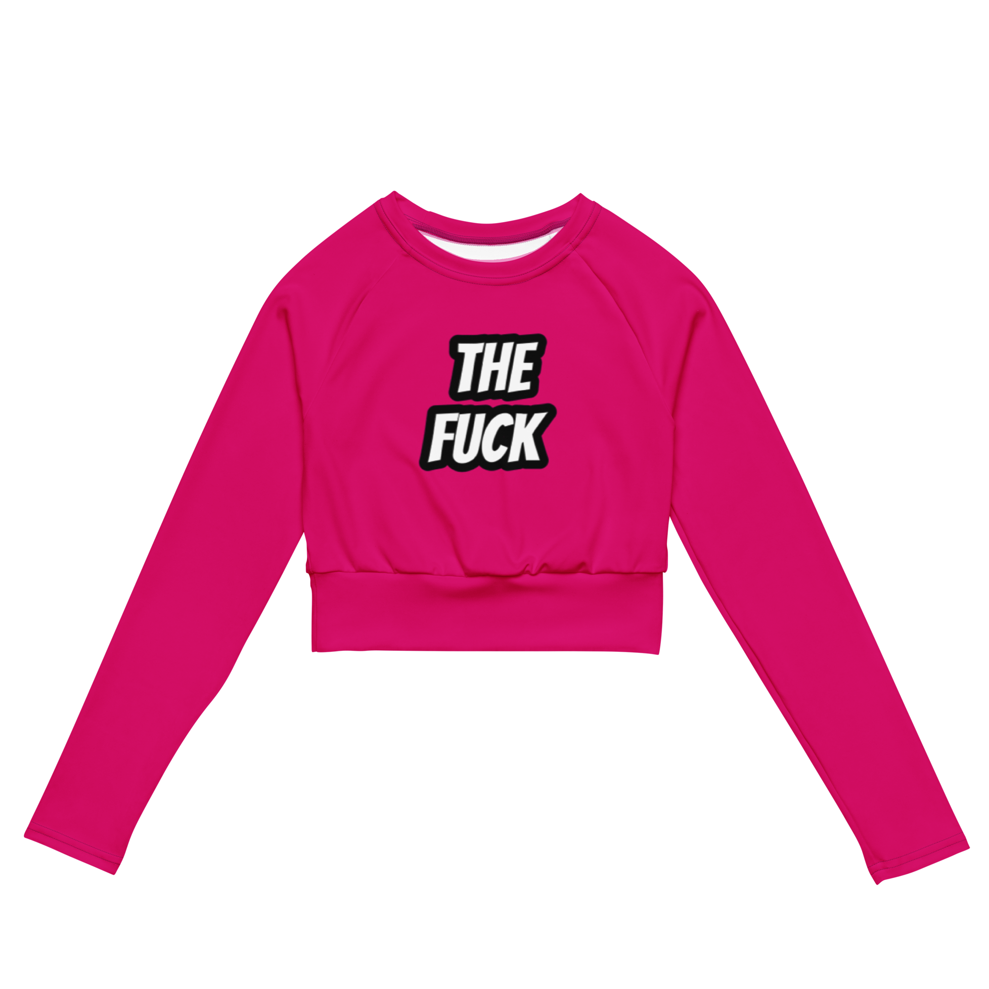 The Fuck Recycled long-sleeve crop top