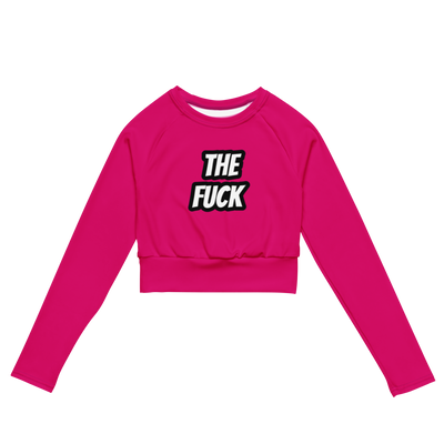 The Fuck Recycled long-sleeve crop top