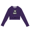 The Fuck Recycled long-sleeve crop top