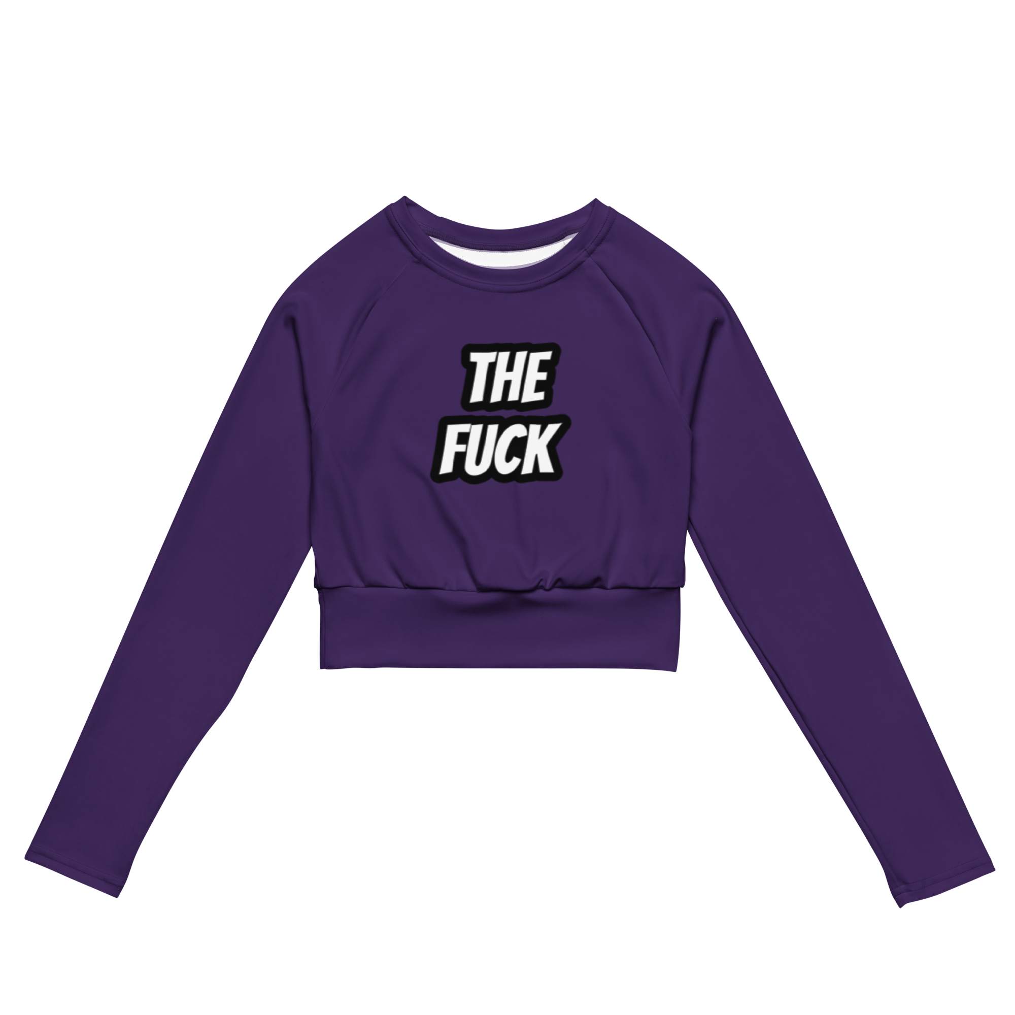 The Fuck Recycled long-sleeve crop top