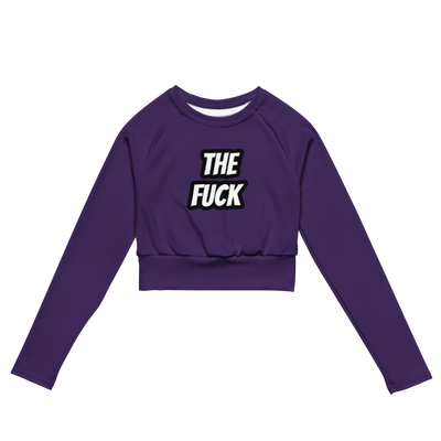 The Fuck Recycled long-sleeve crop top