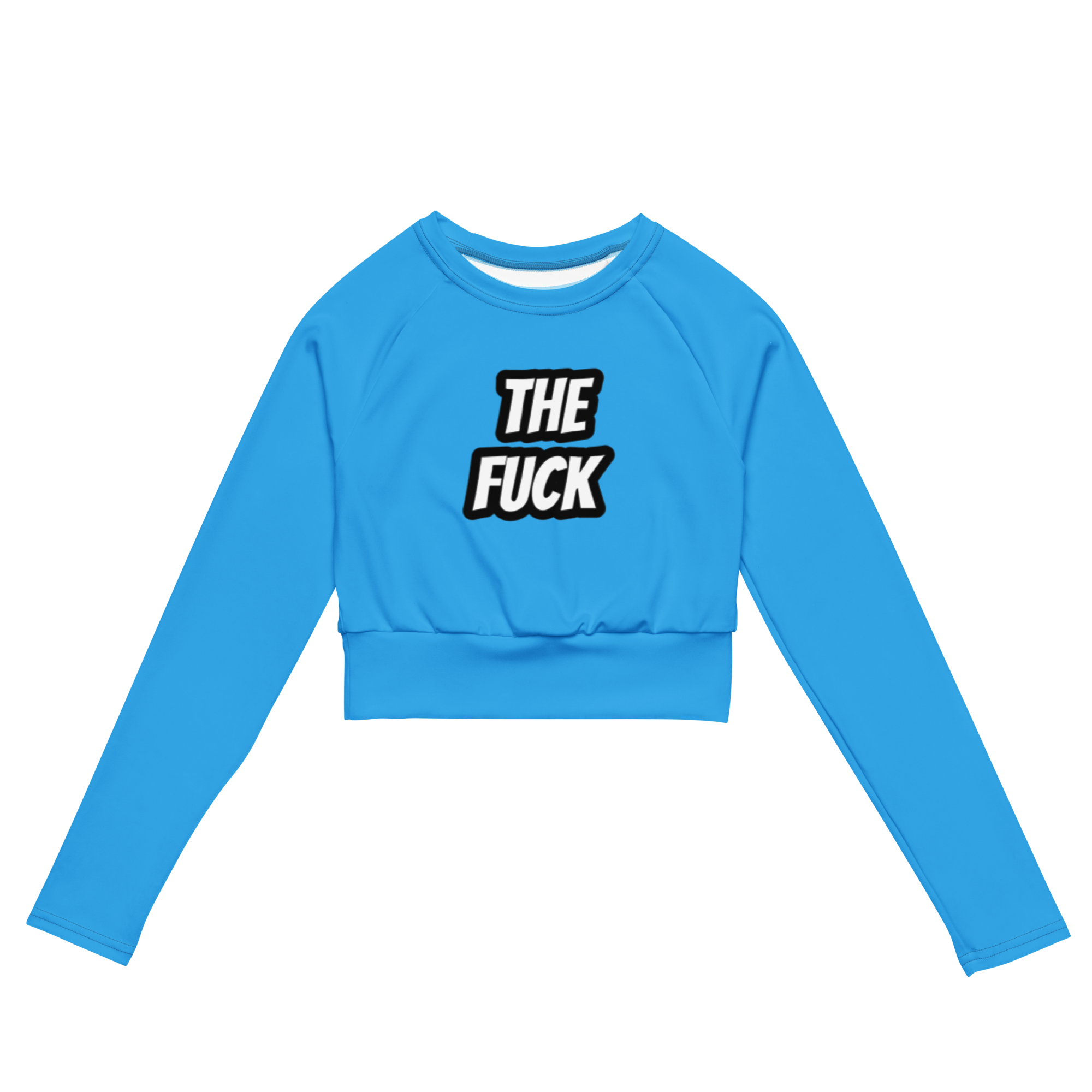 The Fuck Recycled long-sleeve crop top