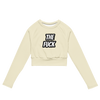 The Fuck Recycled long-sleeve crop top