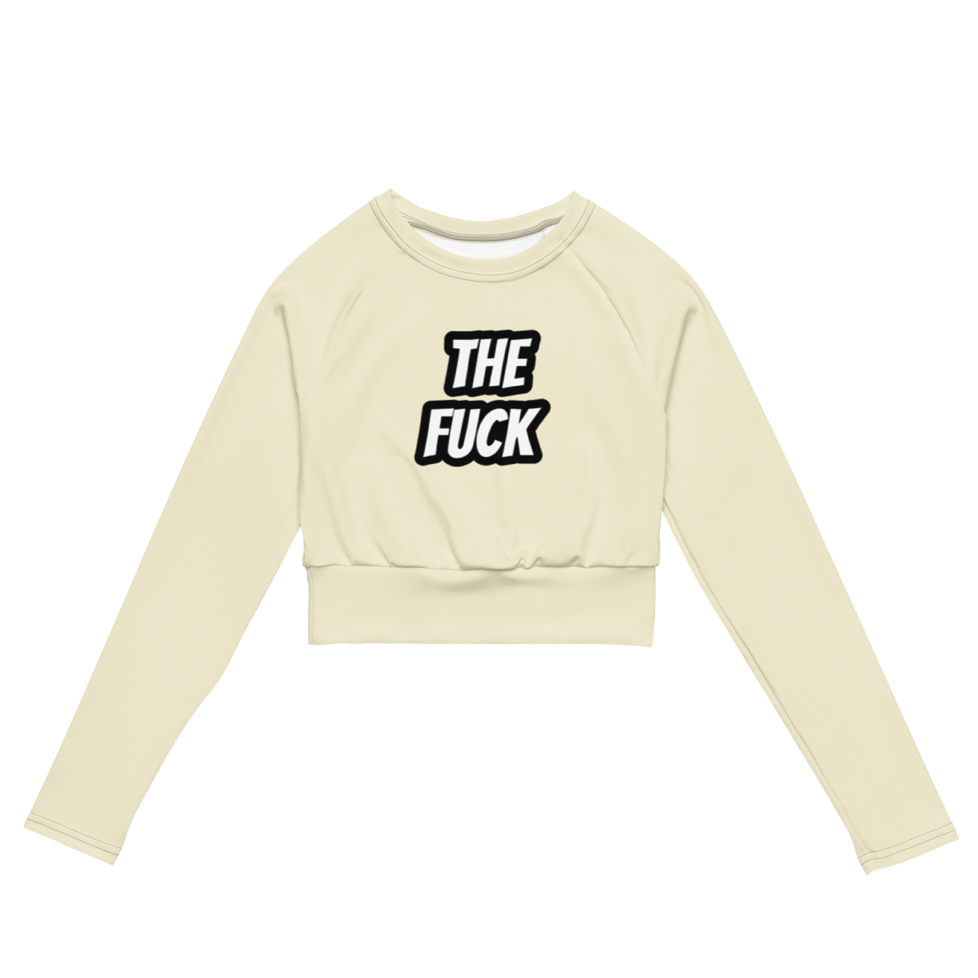 The Fuck Recycled long-sleeve crop top