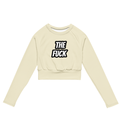 The Fuck Recycled long-sleeve crop top