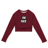 The  Fuck Recycled long-sleeve crop top