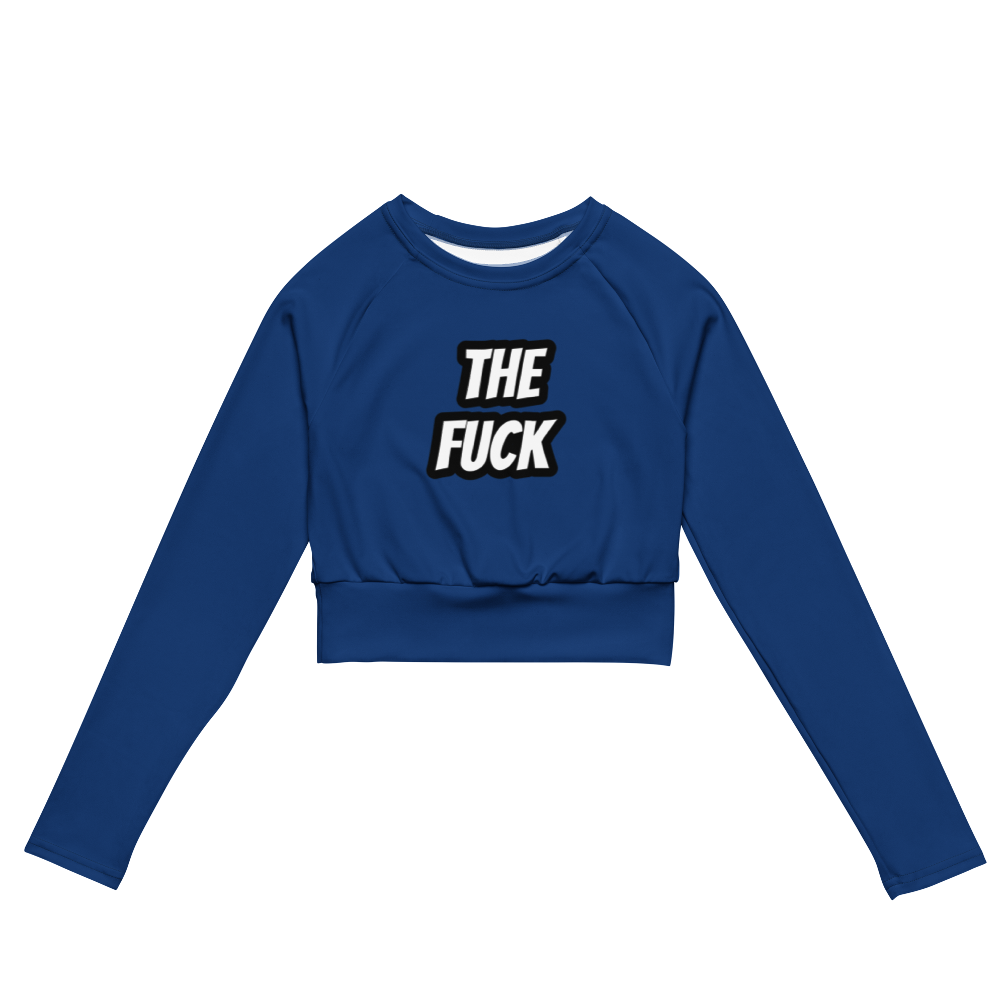 The Fuck Recycled long-sleeve crop top