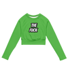 The Fuck Recycled long-sleeve crop top