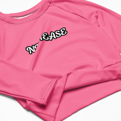 NFTEASE Recycled long-sleeve crop top