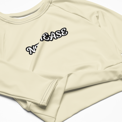 NFTEASE Recycled long-sleeve crop top