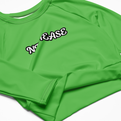 NFTEASE Recycled long-sleeve crop top