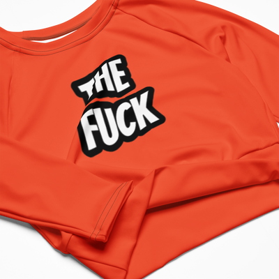 The Fuck Recycled long-sleeve crop top