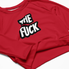 The Fuck Recycled long-sleeve crop top