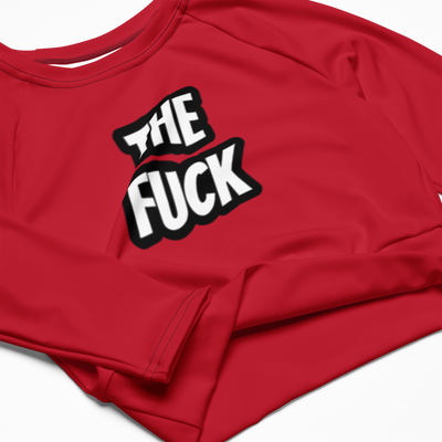 The Fuck Recycled long-sleeve crop top