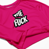 The Fuck Recycled long-sleeve crop top