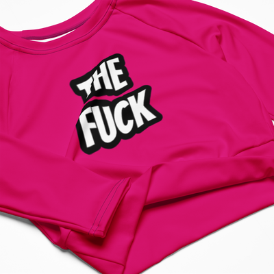 The Fuck Recycled long-sleeve crop top