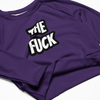 The Fuck Recycled long-sleeve crop top