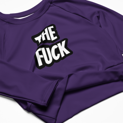 The Fuck Recycled long-sleeve crop top