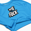 The Fuck Recycled long-sleeve crop top