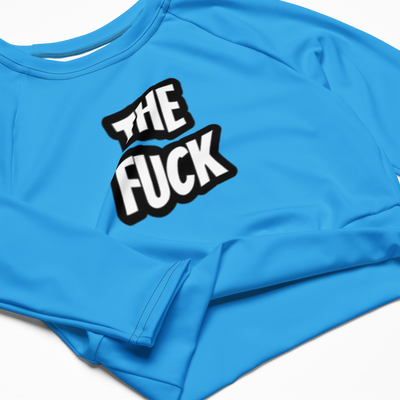 The Fuck Recycled long-sleeve crop top