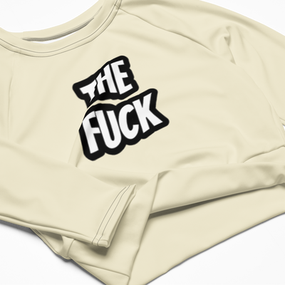 The Fuck Recycled long-sleeve crop top