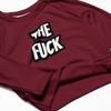 The  Fuck Recycled long-sleeve crop top