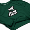 The Fuck Recycled long-sleeve crop top