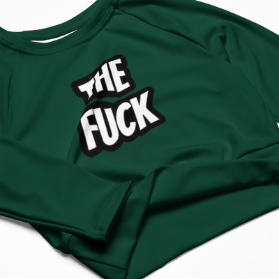 The Fuck Recycled long-sleeve crop top