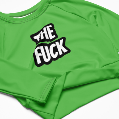 The Fuck Recycled long-sleeve crop top