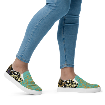 Women's Cheetah Mandala Slide's